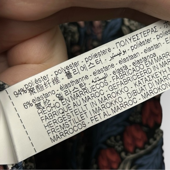 Zara Floral Long Sleeve Dress XS - Picture 10 of 10